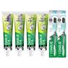 Darlie Tea Refresh Thyme Longjing Toothpaste 4-Pack with 2 Toothbrushes