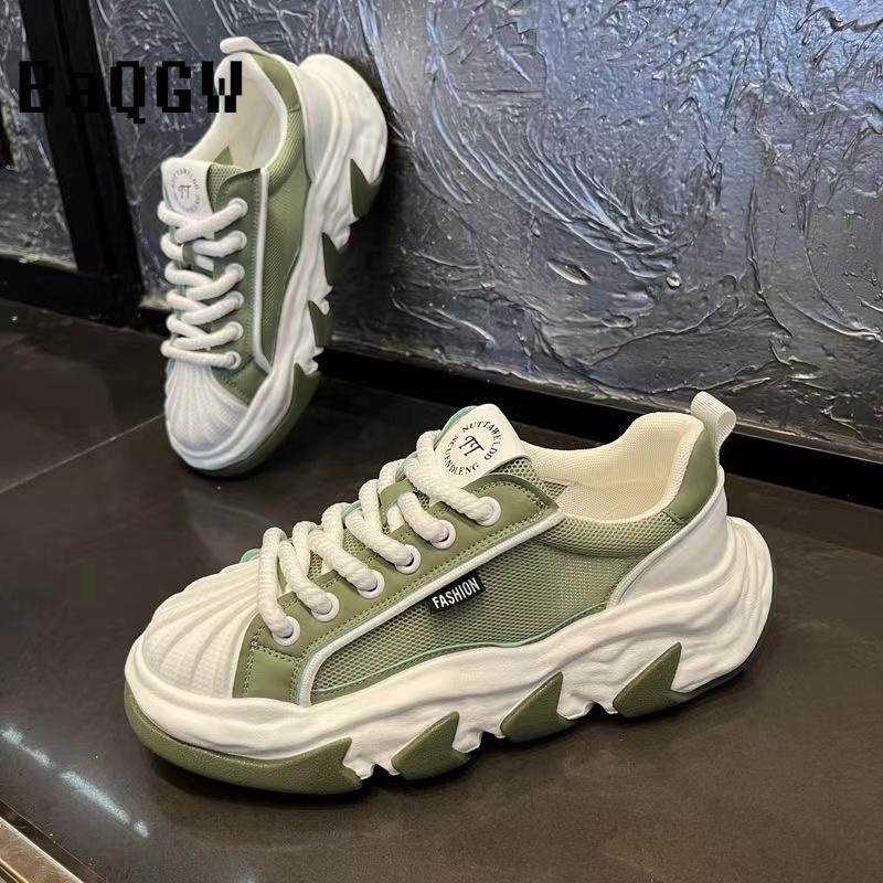 Fashion Chunky Sneaker for Men Mesh Breathable Sneakers Running Shoes Fashion Casual Designer Increased Platform Sport Shoes