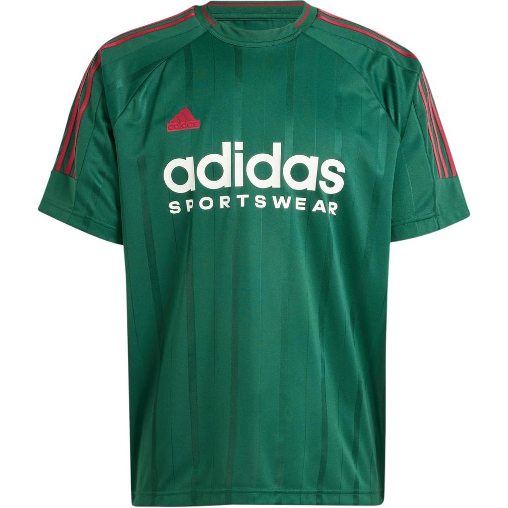 Adidas House of Tiro Nations Pack Tee Dark Green/Collegiate Burgundy/Cloud White Men Streetwear IY2053