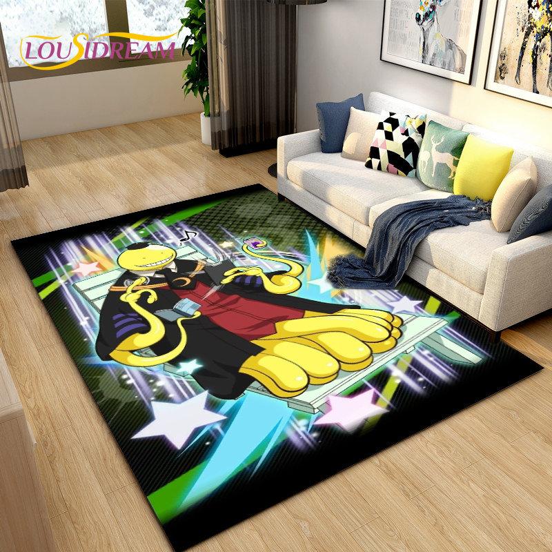 Assassination Classroom Octopus Teacher Area Rug,Carpet Rug for Living Room Bedroom Sofa Doormat Decoration, Non-slip Floor Mat