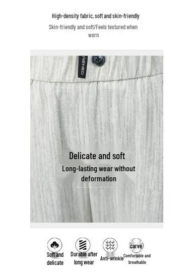 Stylish Women's High-Waisted Wide-Leg Pants - Summer Thin & Comfortable