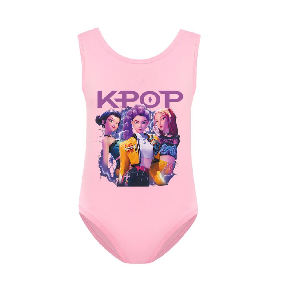 Unique Apparel 5112 Kinder Meisjes Rumi Mira Zoey Print Badpak Zwemmen Eendelig Bodysuit Badkleding 150cm
