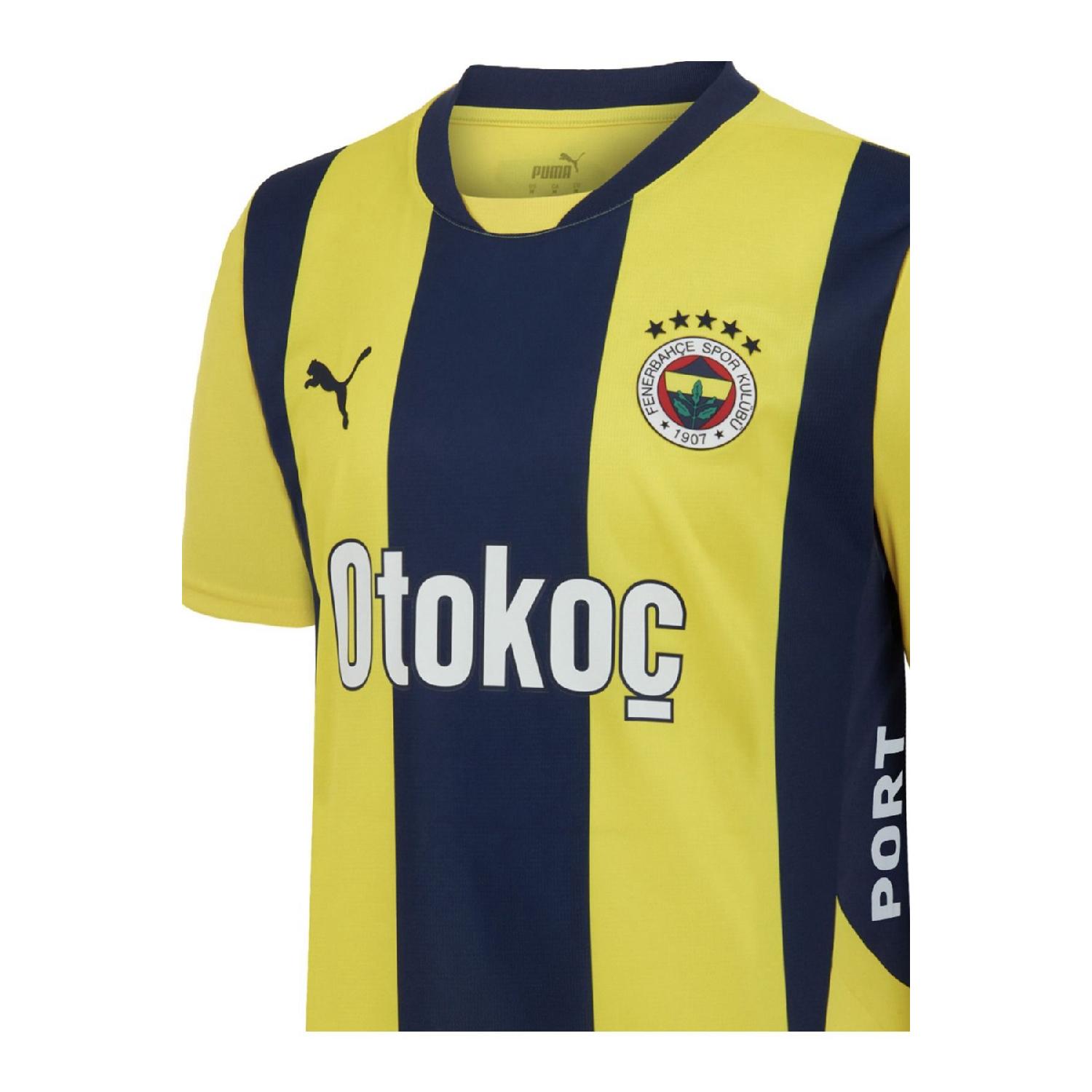 

Фенербахе - желто-темно-синяя домашняя майка нового сезона с стержнями S чёрный