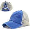 Men Women Summer Baseball Caps Washed Cotton Lightweight Breathable Hat With Mesh Holes