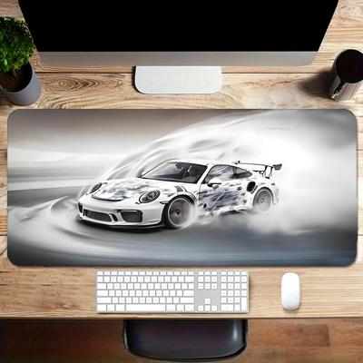 Japanese Wave Car Mouse Pad Large Rubber Base Non-slip PC Desk Accessories Mousepad for Office and Gamer Keyboard Mats Decor Mat