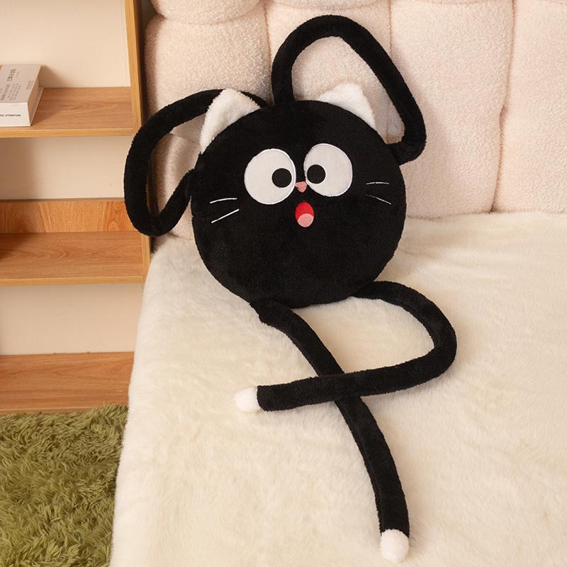 Weiches flauschiges Cartoon-Katzen-Stofftier Niedliche gefüllte Katze Ideal für Kinder, Schule, Heimdekoration und als Geschenk. 38cm