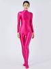Sexy Women Oil Glossy Shiny Elastic Bodysuit Candy Color Bodycon Tights Jumpsuits One Pieces Thong Cosplay Maid Shaping Leotard