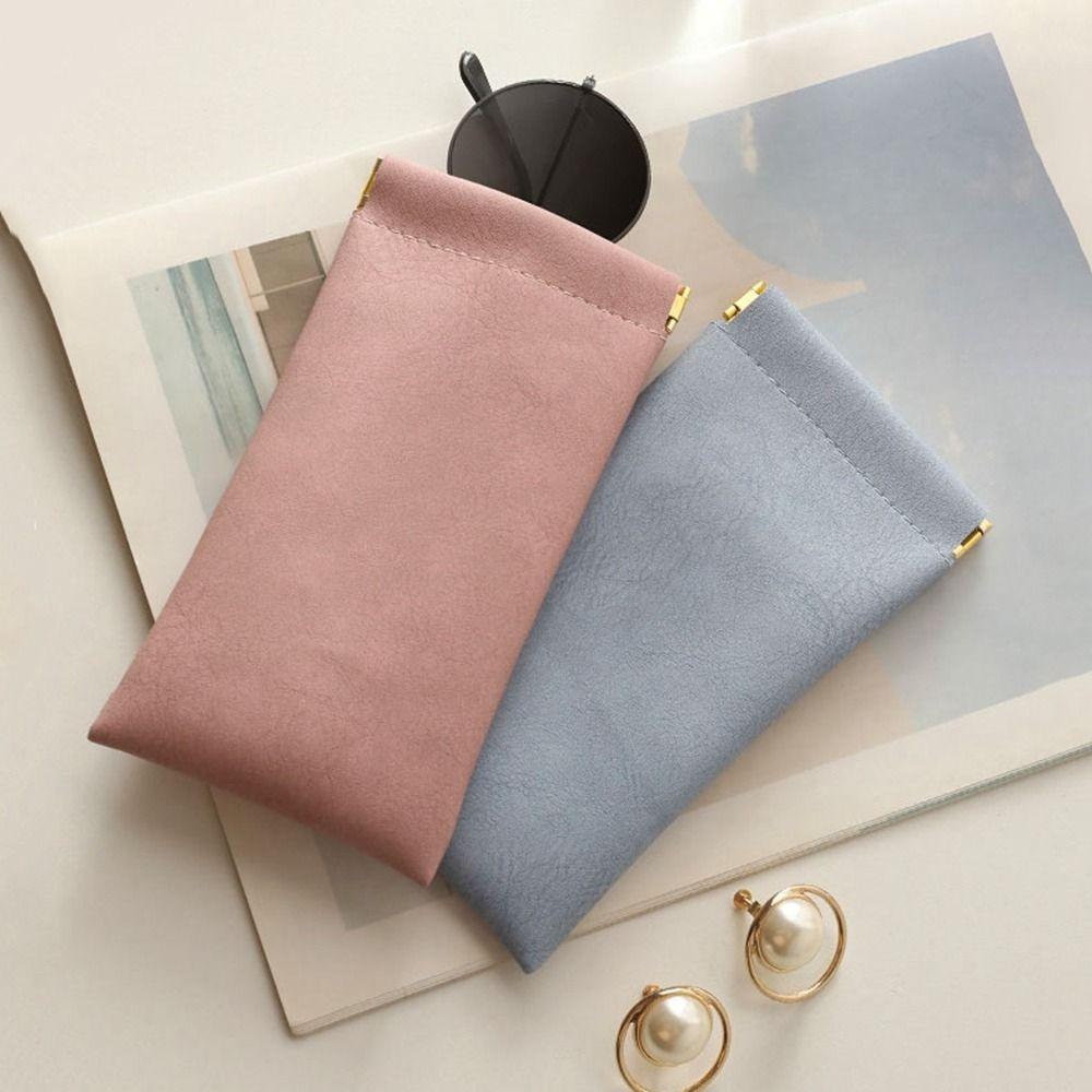 Male Waterproof Leather Glasses Case Eye Glasses Holder Eyewear Protector Case Sunglasses Pouch