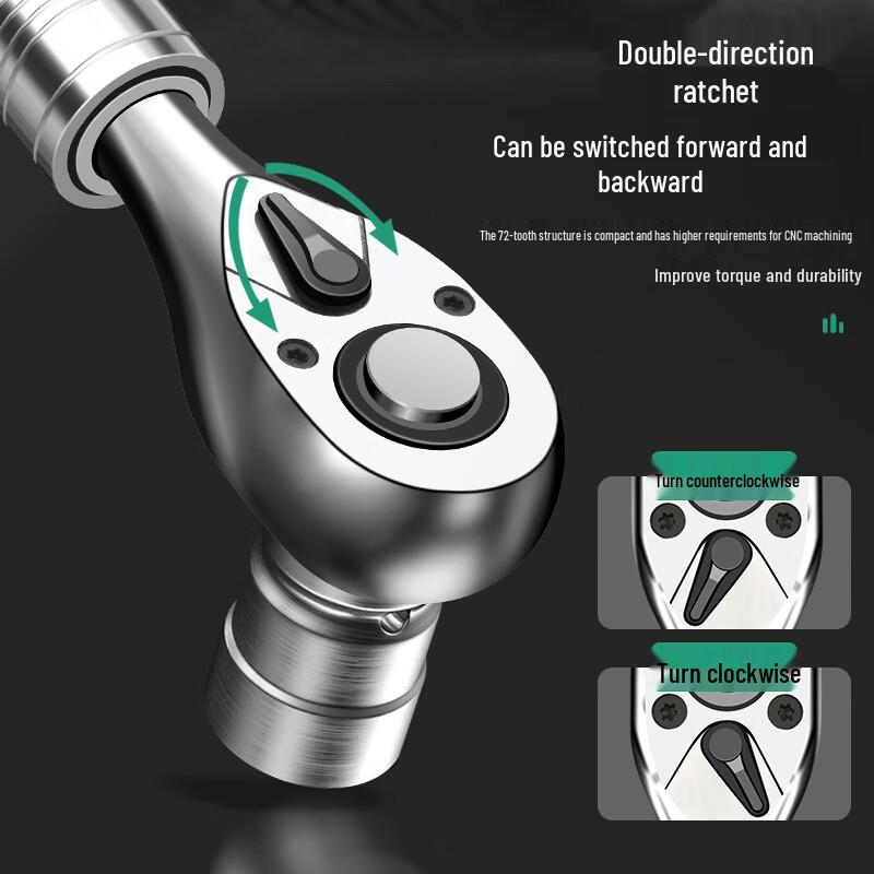 Baolian 1/4-inch Drive Telescopic Ratchet Wrench