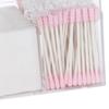 Clear Cotton Swab Box Dustproof Waterproof Acrylic Transparent Cotton Swab Organizer with Lid for Co