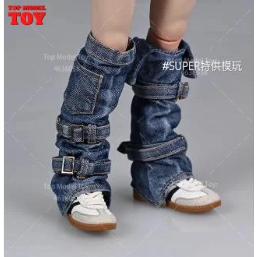 1/6 Roztrhané tričko Džínové šortky Kalhoty Vesta Kryt nohou Oblečení Modelová postava 12'' TBL JO Worldbox Akční figurka ženského vojáka Tělo