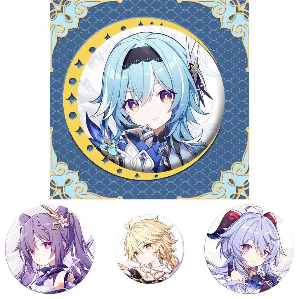 Captivating Fashion Jewelry Badge Featuring Cartoon Animation Brooch From Genshin Impact
