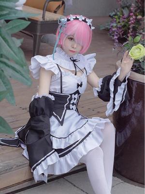 Re:Zero Rem & Ram Übergröße Cosplay Kostüm - Niedliches Crossdresser Dienstmädchen Outfit