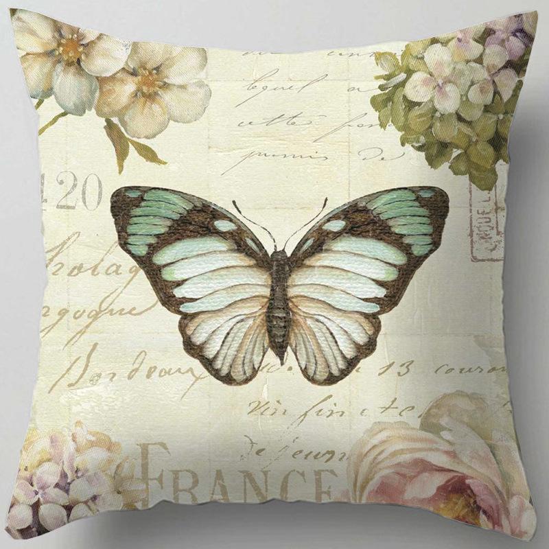Home Decor Floral Patterns: Cherish Every Moment Pillow Covers Pattern Cushion Cover Suitable for Sofa Bedroom Car Pillow Cover