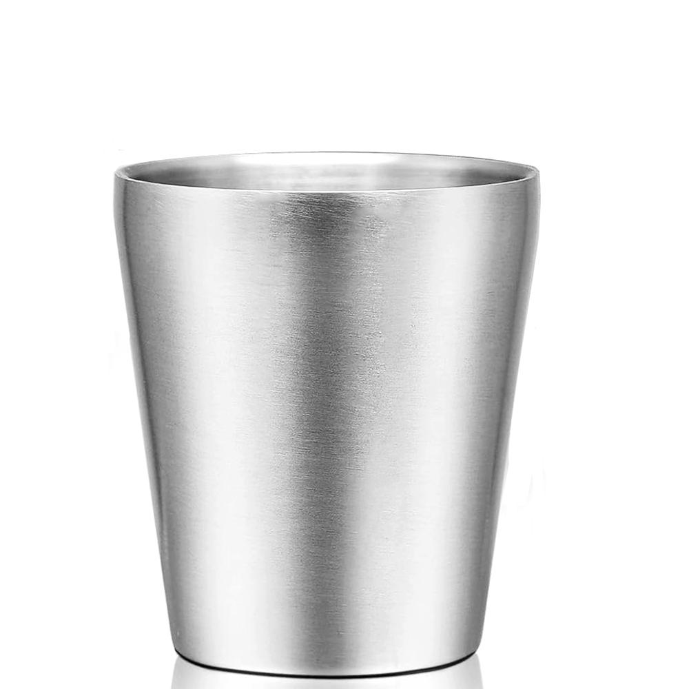 Metal Drinking Cups Stainless Steel304 Cup 6oz 10oz Outdoor Hiking Gear Stackable Cup Camping Cup Coffee Cup Portable Drink-ware