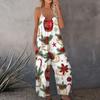 Bedruckter Damen-Overall, lässig, lockerer, verstellbarer Straps-Overall