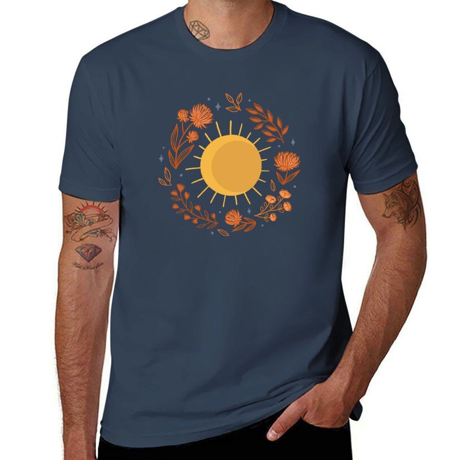 Sunny Flowers Tshirt Big And Tall Gym Tshirt S