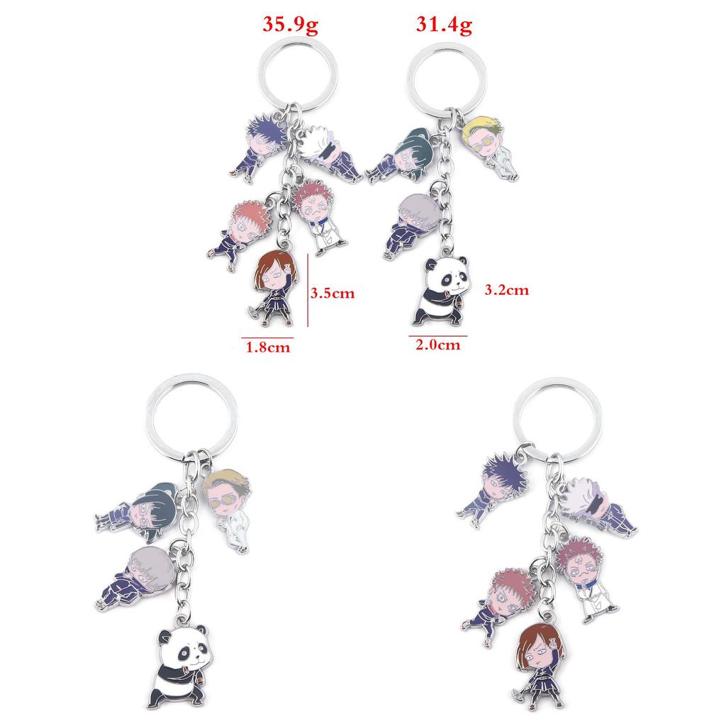 Jujutsu Kaisen Keychain With Cartoon Characters For Gift And Travel Souvenirs