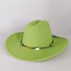 Fedora Cowboy Concho Hat for Men and Women Western Cowboy Las Vegas Nashville Party Hat Wide Brim Riding Hat Cowboy Hat