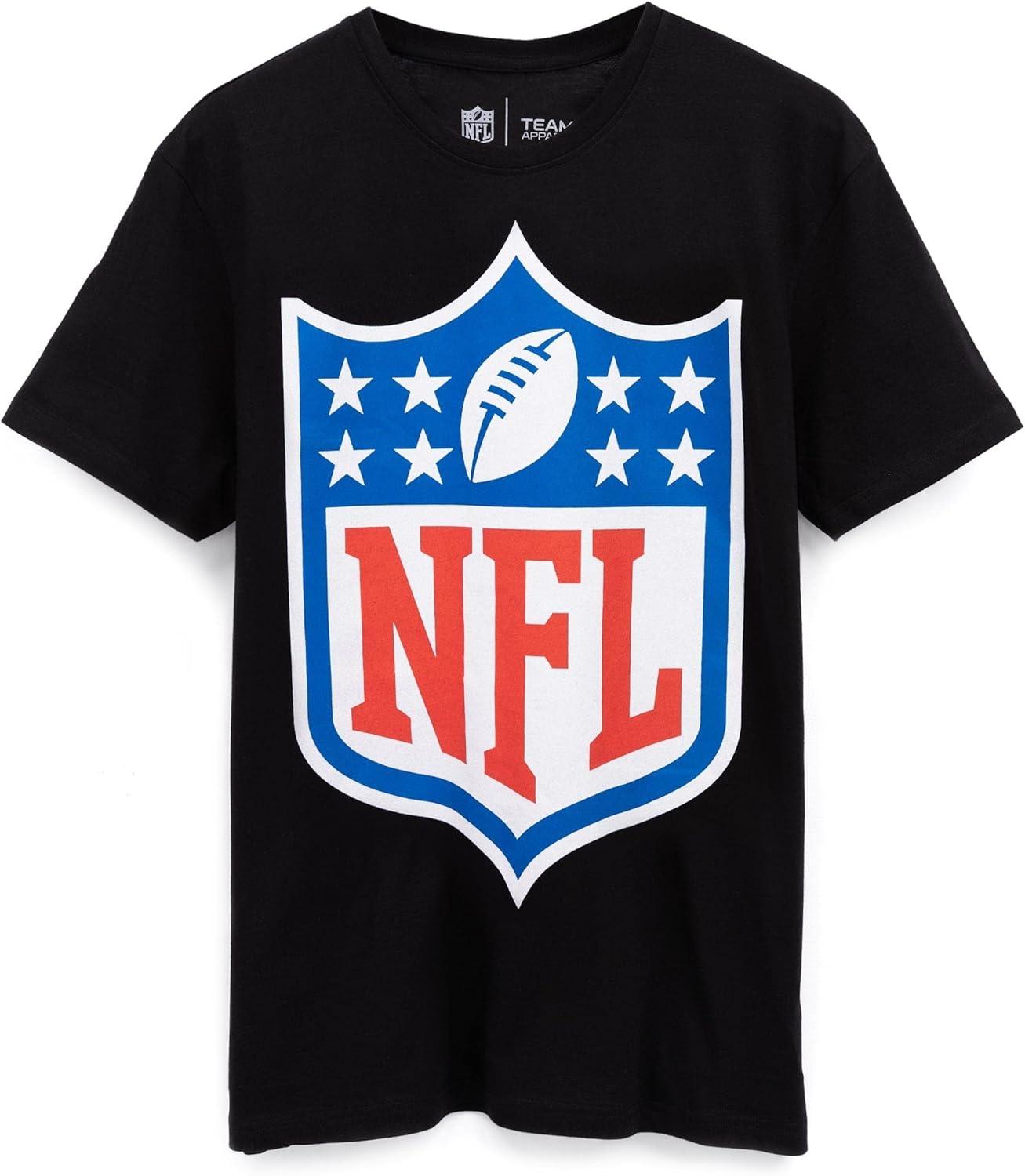 

Мужская футболка-джерси НФЛ с логотипом-щитом американского футбола S чёрный