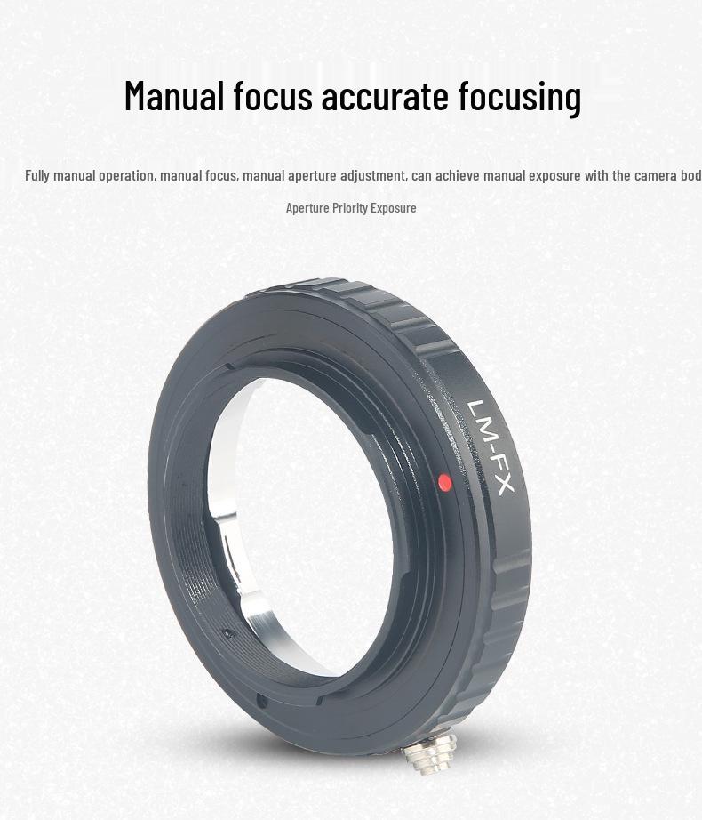 LM-FX lens adapter ring for LM series lenses to Fuji mirrorless XT1/X-Pro2.