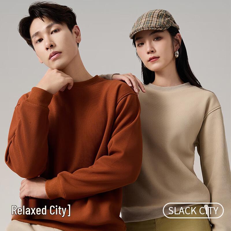 Fengxun Wool Silk Waffle Knit Couple Sweatshirt