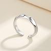 Classic Simple Mobius Couple Rings for Women Men Personality Silver Color Stainless Steel Finger Party Jewelry Gift Colorfast