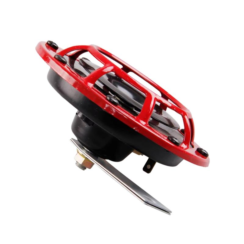 Universal Car Motorcycle Horn 12V Car Modified Horn High Pitch Red Basin Electric Horn Snail-AD39