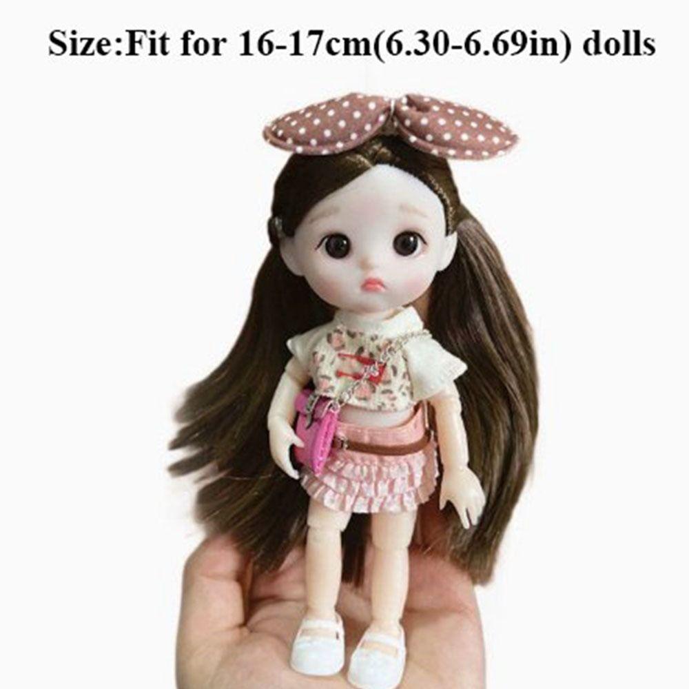 Fashion High-end Dress Up Mini Doll Dresses Skirt Suit High Quality 17cm Doll Clothes