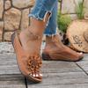 Wedge Slippers Women's Summer 2025 New Flower Cut-out Platform Plus Size Open-toe Sandals