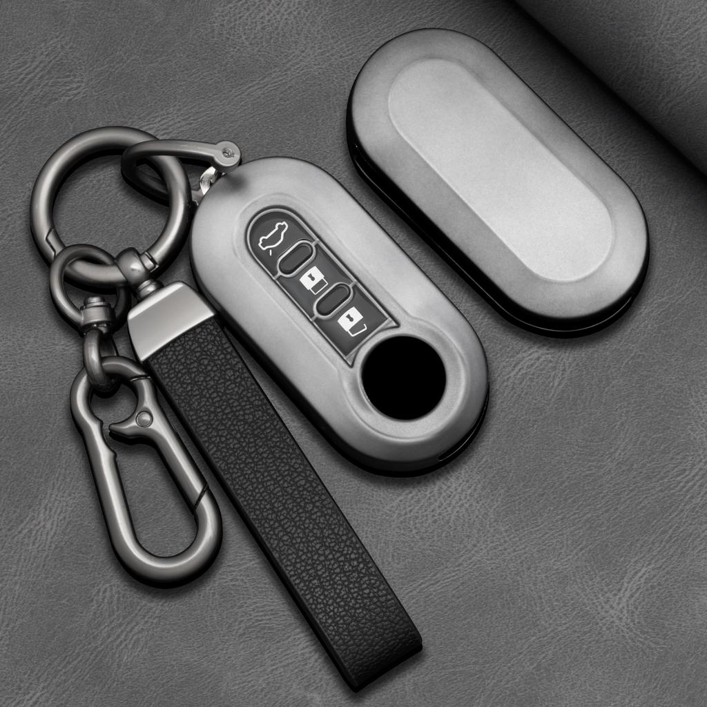 Tpu Car Key Case Cover For Fiat Ducato 500 500L Panda Grande Punto Lancia Musa Auto Shell Fob Car Keychain Accessories
