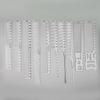 Transparent Salon Hair Comb With Professional Barber Hairdressing Scale Comb