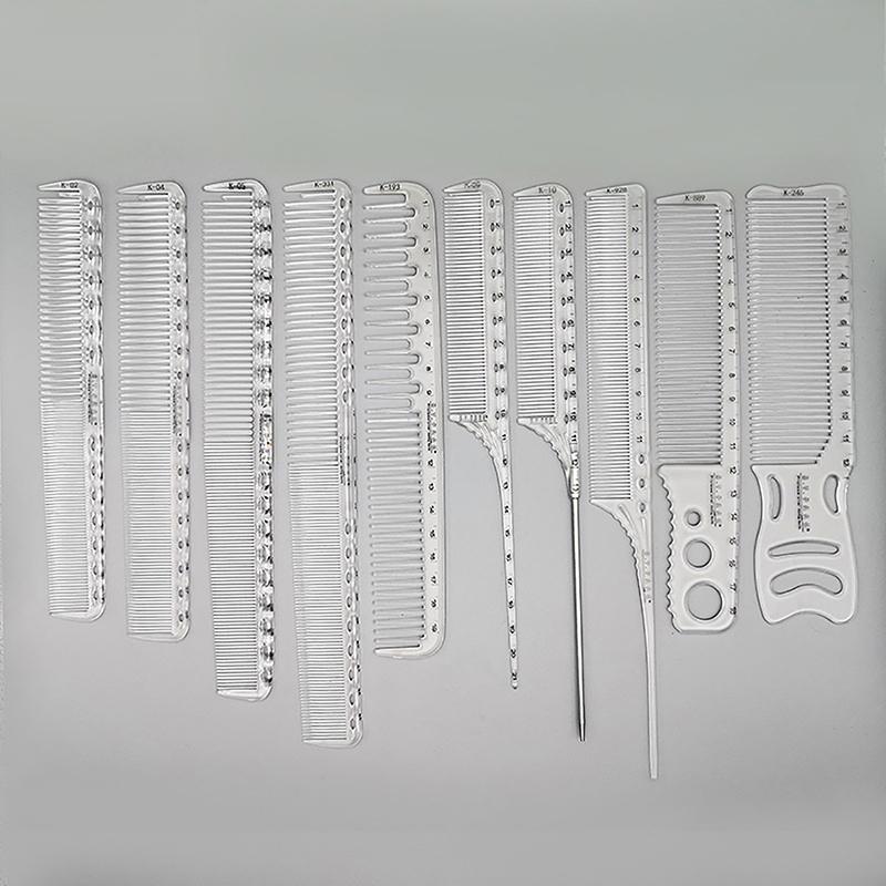 Transparent Salon Hair Comb With Professional Barber Hairdressing Scale Comb