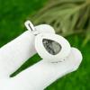 Natural Black Rutile Gemstone Pendant 925 Sterling Silver Jewelry For Girls