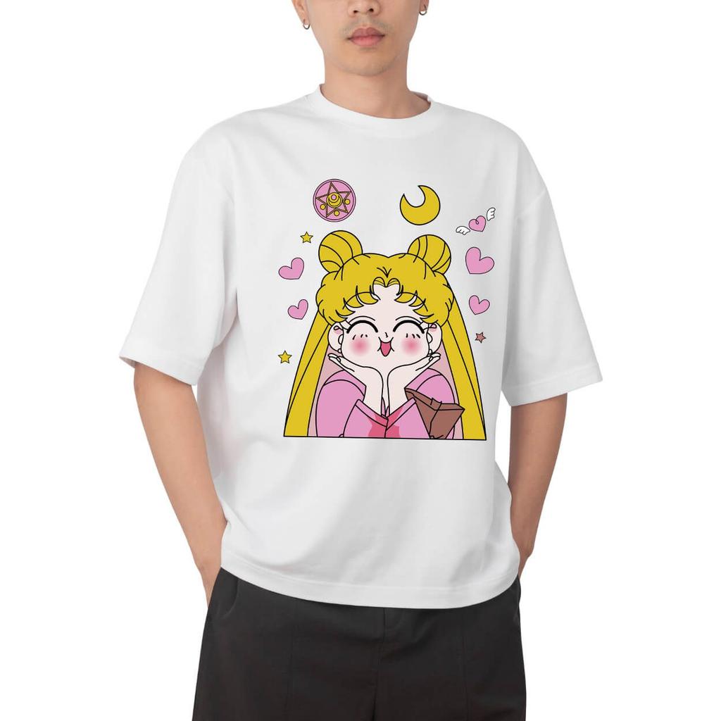 2026 New Sailor Moon Anime Graphic Printed Short Sleeve Tshirt Mens and Womens Tshirt Mens Tops Sports Tshirt Daily Wear