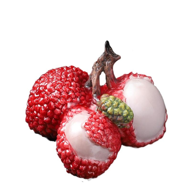 Color Change Litchi Tea Pet Gong Fu Tea Ceremony Accessories Decoration for Living Room Tea PetsTea set accessories Decoration