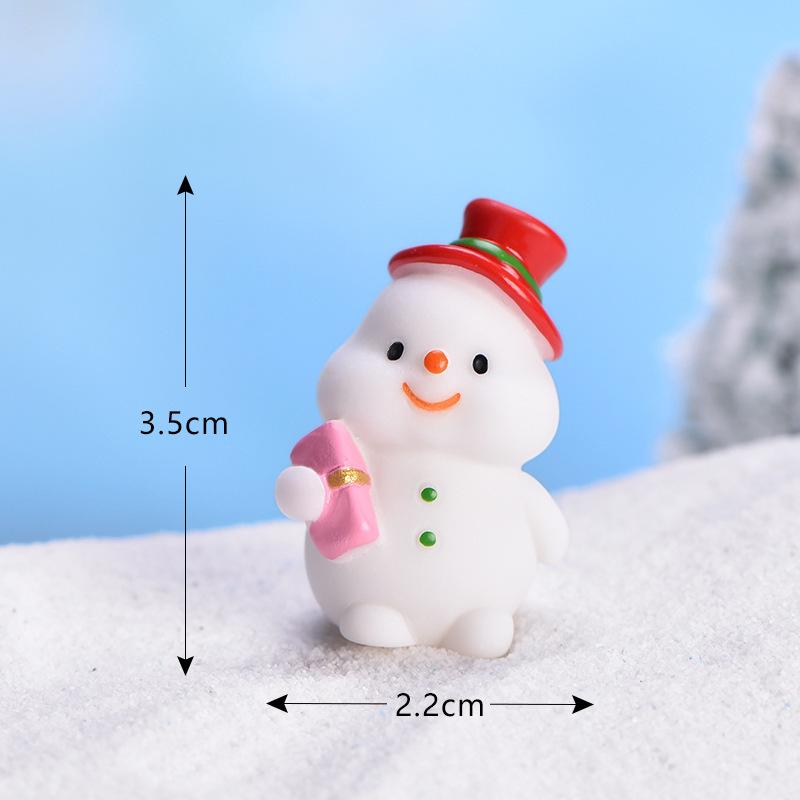 New Santa Claus Cute Snowman Micro Landscape DIY Bonsai Decoration Snow Landscape Ornament Sea Lion Christmas Ornament