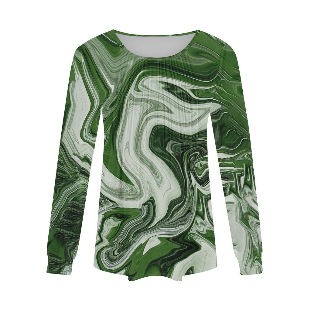 Cămăși cu mânecă lungă pentru femei Topuri Bluze casual cu pliuri cu gât deschis Topuri cu tunică