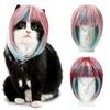 Pet Paruky Cosplay Rekvizity Legrační psi Kočky Cross-dressing Hair Klobouk Kostýmy Doplňky hlavy pro halloowen vánoční potřeby pro domácí mazlíčky