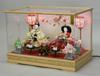 Hina Doll Case Decoration Hina Doll Made by Fujio Shining Hina Wood Grain Acrylic Case Decoration 2526-2B