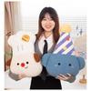 Chef Bear Dog Birthday Hat Elephant Plush Toy Stuffed Doll Decoration Gift Kids