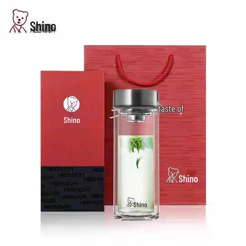 Sinoglass Double-Walled Large Capacity Glass Cup for Men and Women - Portable, Business, Office, Car, Gift, Household, Simple Tea Cup