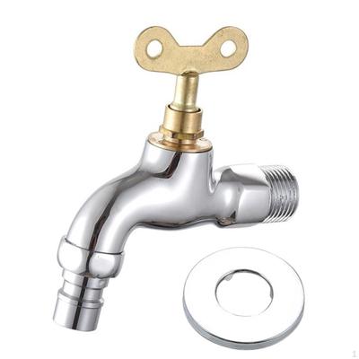 Grifo de Jardín con Llave, Grifo Bloqueable, , Repuesto, Agua Exterior para Taller, Público