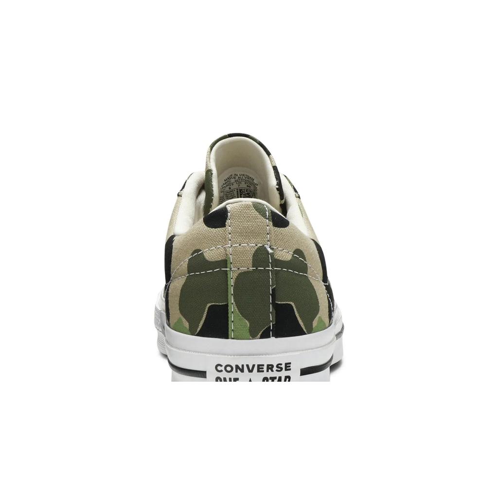 Converse One Star Low 'Archive Print - Duck Camo' (Unisex) Candied Ginger / Piquant Green Canvas Shoes 165027C