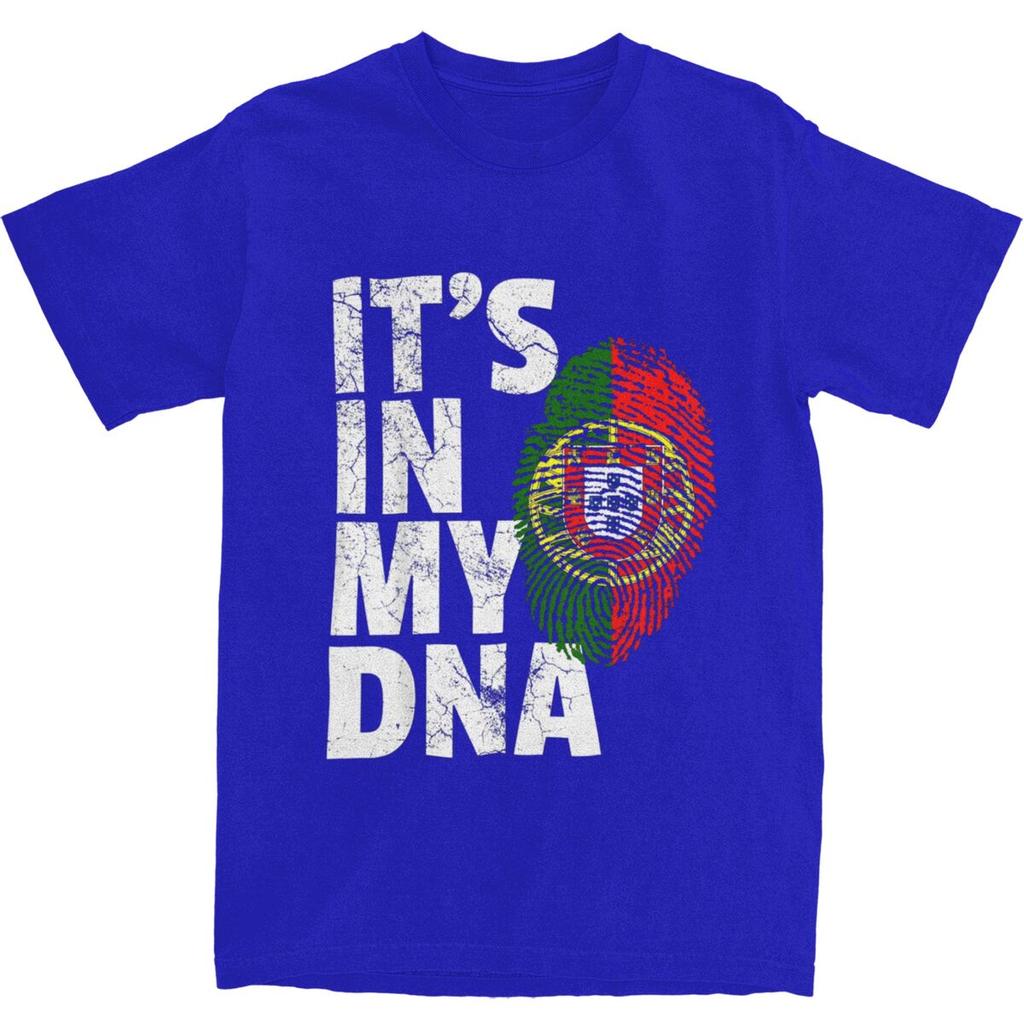ES LIEGT IN MEINER DNA Portugiesische Portugal Flagge T-Shirt Sommer Lustige T-Shirts Baumwolle Harajuku T-Shirt Für Herren Kurzarm Kleidung