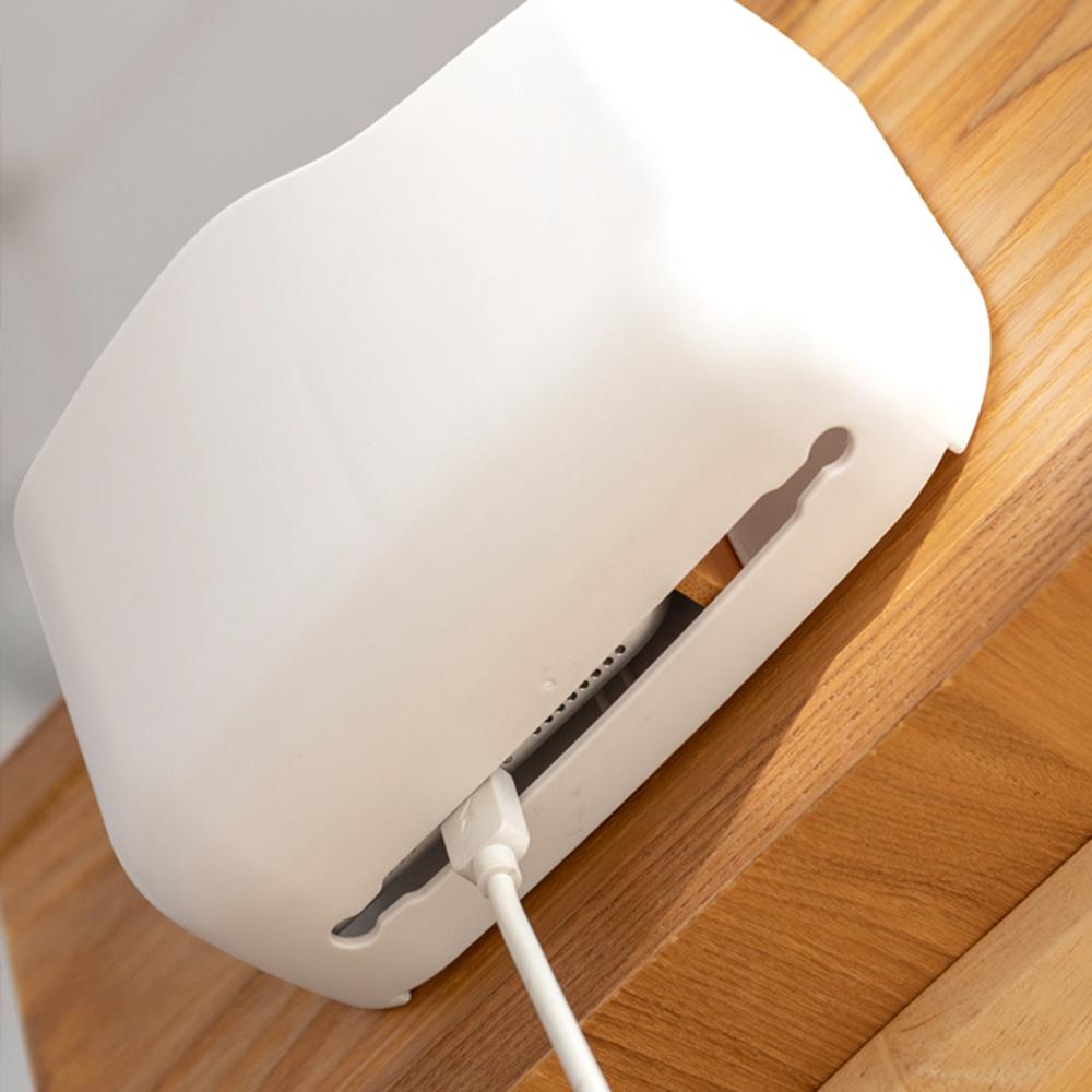 Self Adhesive with Partitions Storage Box Remote Control Holder Phone Charging Stand Organizer