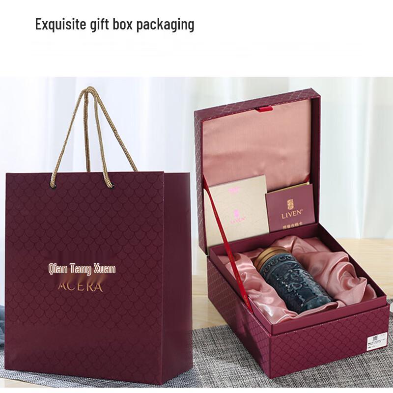 Qian Tang Xuan Bamboo Bliss Double-Layer Ceramic Travel Mug