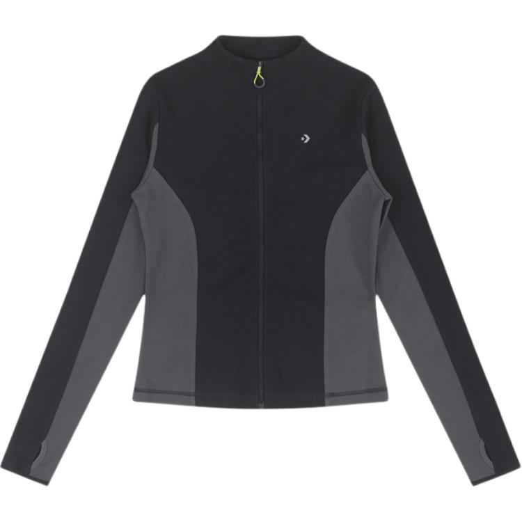 New Converse Jackets Women's Black 10028125-A02