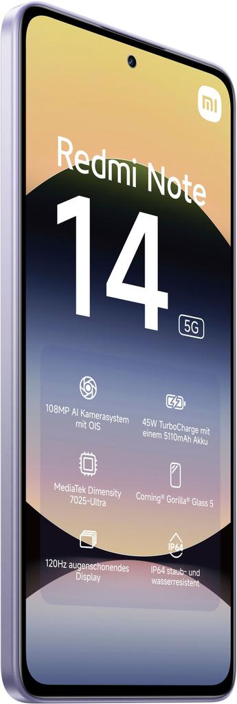 Смартфон Xiaomi Redmi Note 14 5G 256GB Lavender