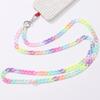 Yilian 120cm Colorful Acrylic Crossbody Mobile Phone Case with Anti-Fall, Anti-Lost Jewelry Pendant Shoulder Strap